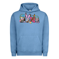 Pigment Pebble Blue easter bunny mama Urban Hoodie - BarkalooDesign