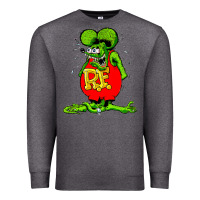 Charcoal Heather ratfink Premium Sweatshirt - lanVoArt