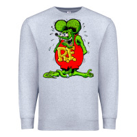 Heather Grey ratfink Premium Sweatshirt - lanVoArt