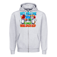 Heather Grey 1st Grade Level Unlocked Zipper Hoodie - CowhideDigitalArt