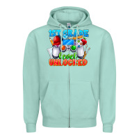 Seafoam 1st Grade Level Unlocked Zipper Hoodie - CowhideDigitalArt