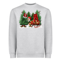 Heather Grey christmas santa Heavyweight Sweatshirt - FaDigitalArtStudio
