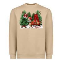 Mushroom christmas santa Heavyweight Sweatshirt - FaDigitalArtStudio