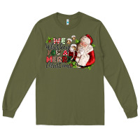 Army Green we whiskey you a merry christmas Long Sleeve Tee - CowGirlArtShop