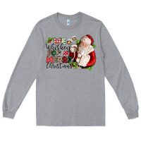 Heather Grey we whiskey you a merry christmas Long Sleeve Tee - CowGirlArtShop