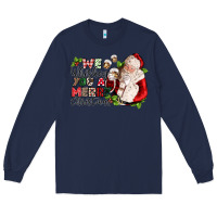 Navy we whiskey you a merry christmas Long Sleeve Tee - CowGirlArtShop