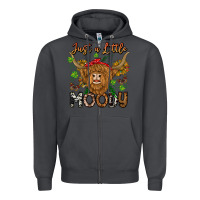 Smoke Just a Little Moody Zipper Hoodie - CowhideDigitalArt
