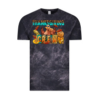 Cloud Black Thanksgiving crew Vintage Tee - NancyCooperArtShop
