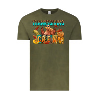 Vintage Olive Thanksgiving crew Vintage Tee - NancyCooperArtShop