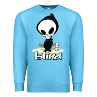 Ocean Blue Blind Skateboards TShirts Gift For Fans Premium Sweatshirt - lanVoArt