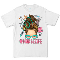 White messy bun nurse life Premium Tee - RanaPortraitStore