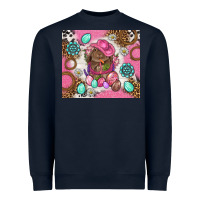 Navy Cowboy Bunny Easter Tumbler Heavyweight Sweatshirt - BundleAndBundleShop
