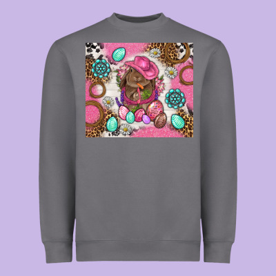Cowboy Bunny Easter Tumbler Heavyweight Sweatshirt Designed By Bundleandbundleshop