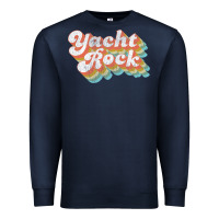 Navy vintage fade yacht rock party boat drinking product Premium Sweatshirt - lanVoArt