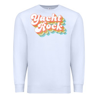 White vintage fade yacht rock party boat drinking product Premium Sweatshirt - lanVoArt