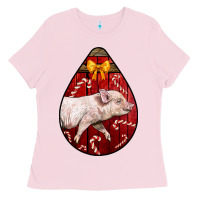 Christmas Pig Ladies Tee | Teevron