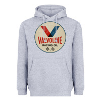 Heather Grey valvoline racing sign Heavyweight Hoodie - lanVoArt