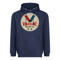 Navy valvoline racing sign Heavyweight Hoodie - lanVoArt