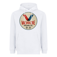 White valvoline racing sign Heavyweight Hoodie - lanVoArt