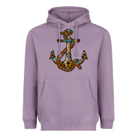 Lavender western anchor Heavyweight Hoodie - RacoonDesign