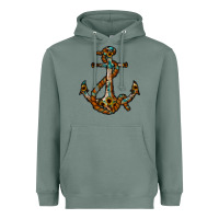 Sage western anchor Heavyweight Hoodie - RacoonDesign
