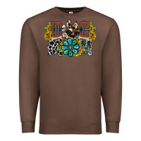 Chestnut dog mom western Premium Sweatshirt - RacoonDesign