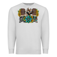 Dove Grey dog mom western Premium Sweatshirt - RacoonDesign