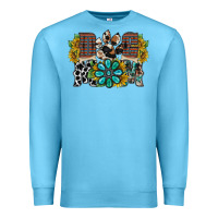 Ocean Blue dog mom western Premium Sweatshirt - RacoonDesign