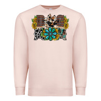 Pale Pink dog mom western Premium Sweatshirt - RacoonDesign