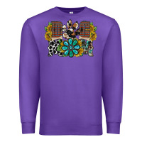 Purple dog mom western Premium Sweatshirt - RacoonDesign