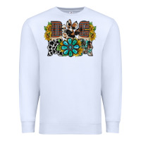 White dog mom western Premium Sweatshirt - RacoonDesign
