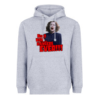 Heather Grey nooo wire hangers.. ever!!! vintage mommie dearest quote print Heavyweight Hoodie - lanVoArt