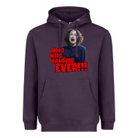 Plum nooo wire hangers.. ever!!! vintage mommie dearest quote print Heavyweight Hoodie - lanVoArt