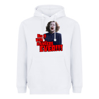 White nooo wire hangers.. ever!!! vintage mommie dearest quote print Heavyweight Hoodie - lanVoArt