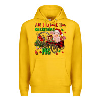 Lemon all i want for christmas is a pig Premium Hoodie - FaDigitalArtStudio