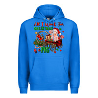 True Royal all i want for christmas is a pig Premium Hoodie - FaDigitalArtStudio