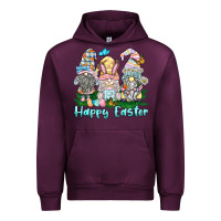 Mauve Wine happy easter gnome Urban Hoodie - BarkalooDesign
