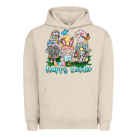 Pigment French Oak happy easter gnome Urban Hoodie - BarkalooDesign