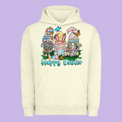 Happy Easter Gnome Urban Hoodie Designed By Barkaloodesign