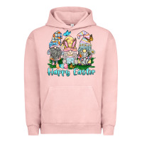 Pigment Salmon happy easter gnome Urban Hoodie - BarkalooDesign