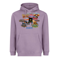 Lavender cedar point roller coaster  designer Heavyweight Hoodie - lanVoArt