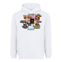 White cedar point roller coaster  designer Heavyweight Hoodie - lanVoArt