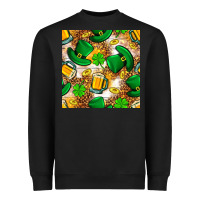 Black St. Patricks day hat digital paper Heavyweight Sweatshirt - BundleAndBundleShop