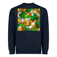 Navy St. Patricks day hat digital paper Heavyweight Sweatshirt - BundleAndBundleShop