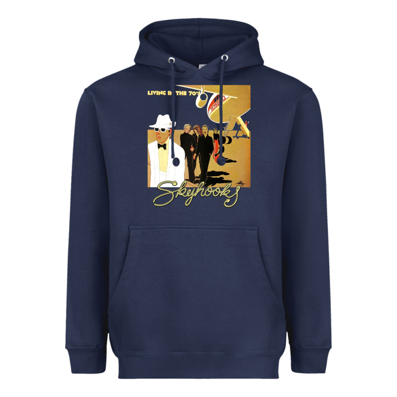 Ausrock 08 Skyhooks Vintage Living In The 70's Heavyweight Hoodie by lanVoArt | Teevron