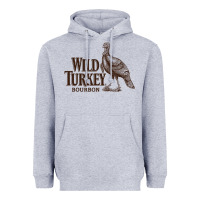 Heather Grey wild turkey bourbon Heavyweight Hoodie - lanVoArt