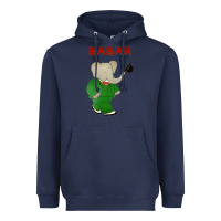Navy babar the elephant Heavyweight Hoodie - lanVoArt