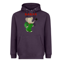 Plum babar the elephant Heavyweight Hoodie - lanVoArt