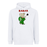 White babar the elephant Heavyweight Hoodie - lanVoArt