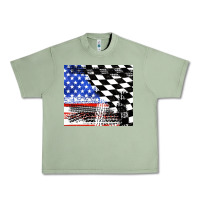 Oil Green racing checkered flag tumbler tbs Urban Heavy Tee - TumblerDesignByShophia
